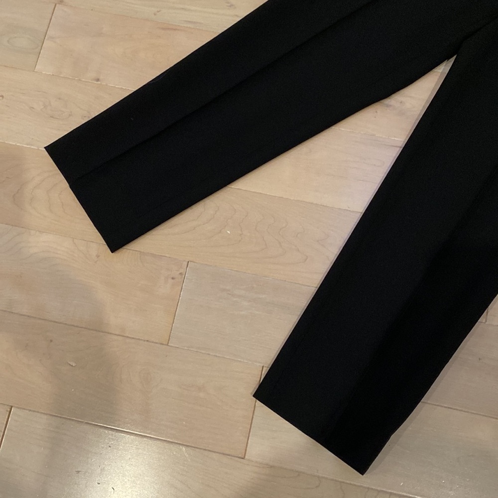 J.Crew Tollegno Italian thin wool stretch black dress pants - Picture 4 of 12